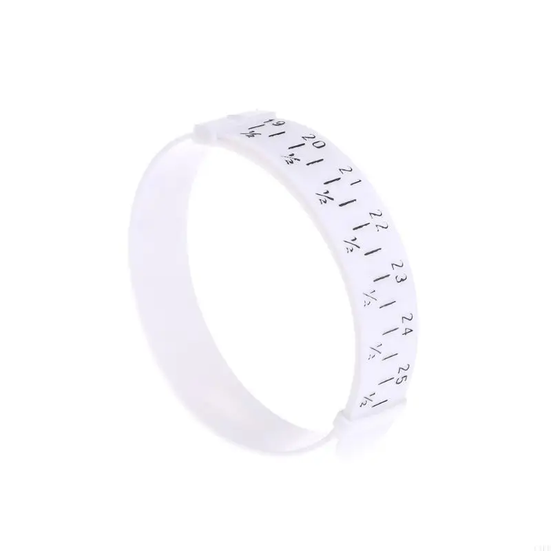 C1FE Plastic Bangle Sizer Gauge Adjustable Wrist Bracelet Size Measure for Diy Jewelry Making Tools Equipment Length 15-25cm