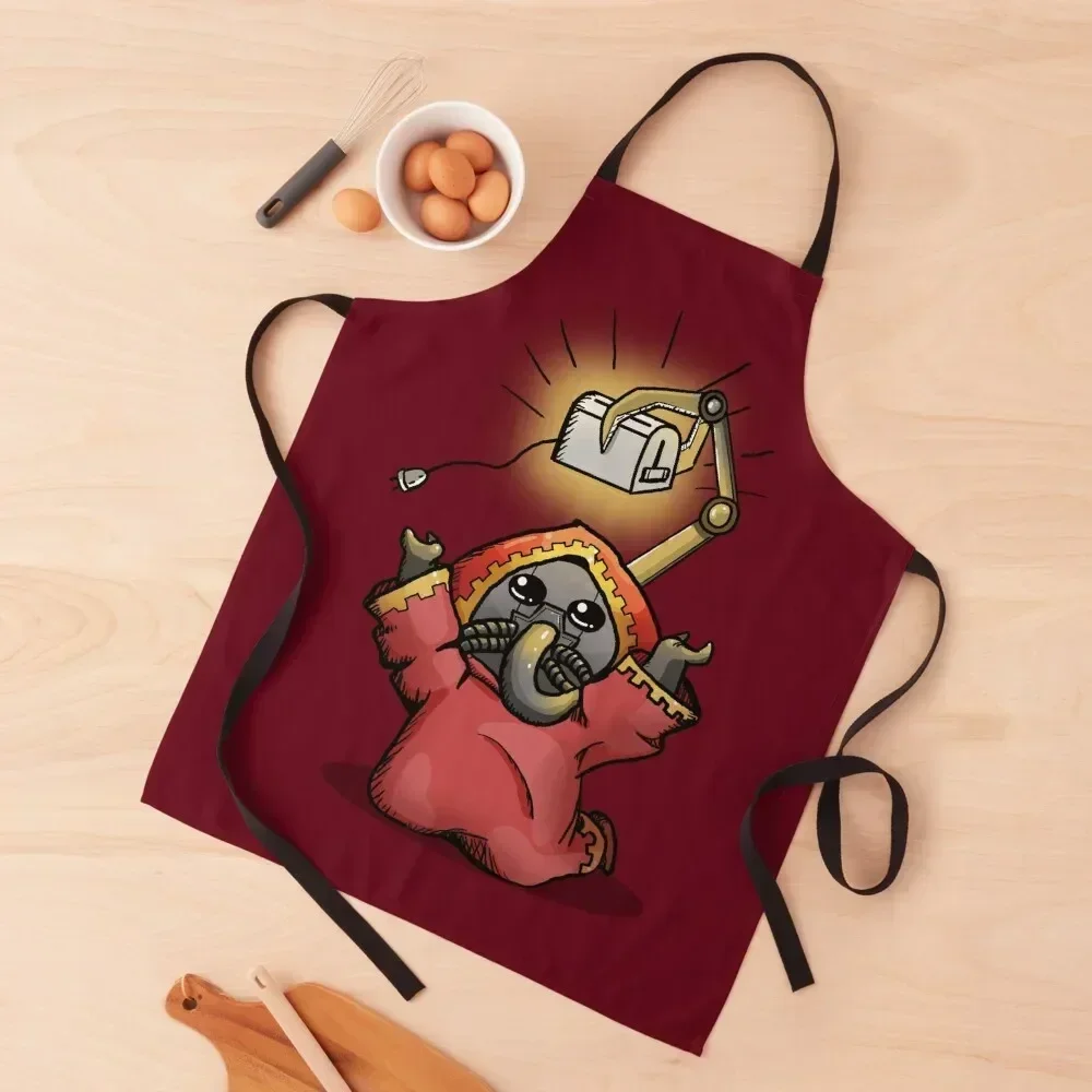 

Toaster Priest Apron with pockets manicurist carpenter Bib For Kitchen Apron