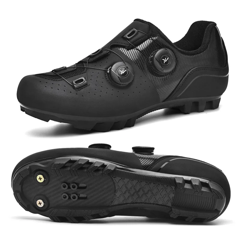 Professional Cycling Sneaker Men MTB Flat Cleat SPD Shoes Women Bicycle Mountain Spd Racing Shoes Outdoor Self-Locking Sneakers