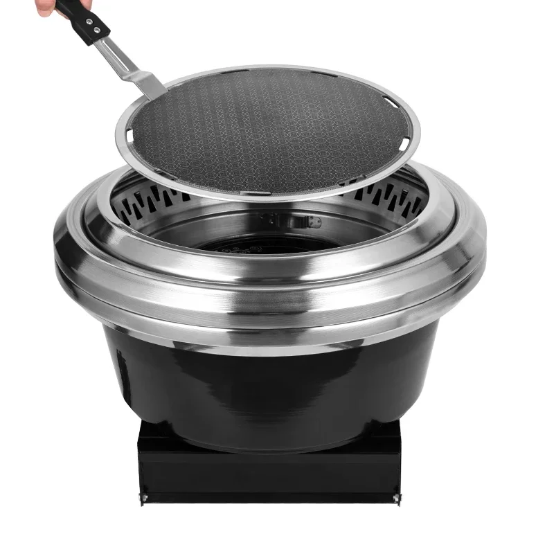 Commercial restaurant electric pottery korean bbq grill table