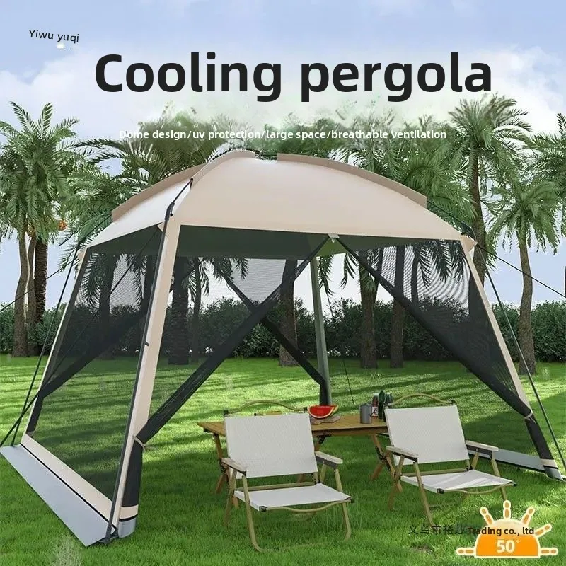 

Outdoor camping tent mesh awning mosquito-proof summer sun protection outdoor large tent canopy