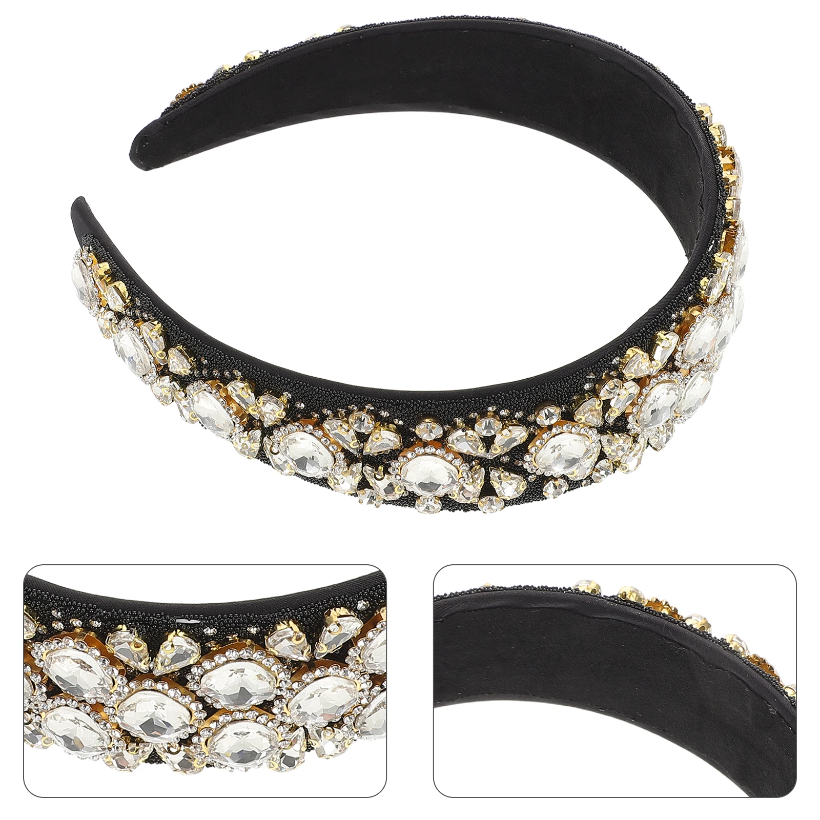 

Headband Decorative Hairpiece Baroque Bridal Hairband Anniversary Vintage Bride