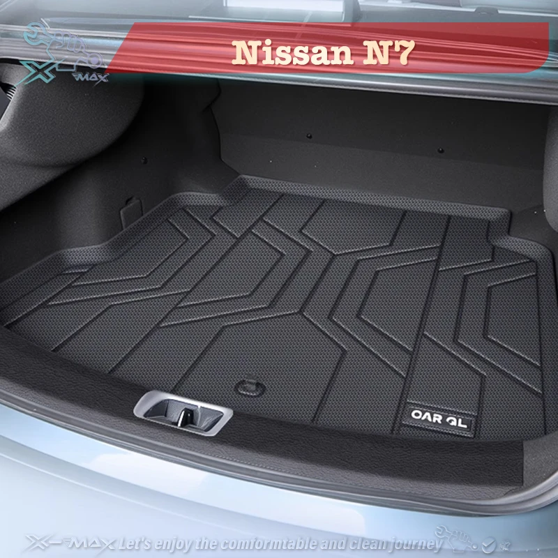 

For Nissan N7 2025 TPE Custom Fit Car Trunk Mat All Season Cargo Mat 3D Shaped Laser Measured Trunk Liner Trunk Protector