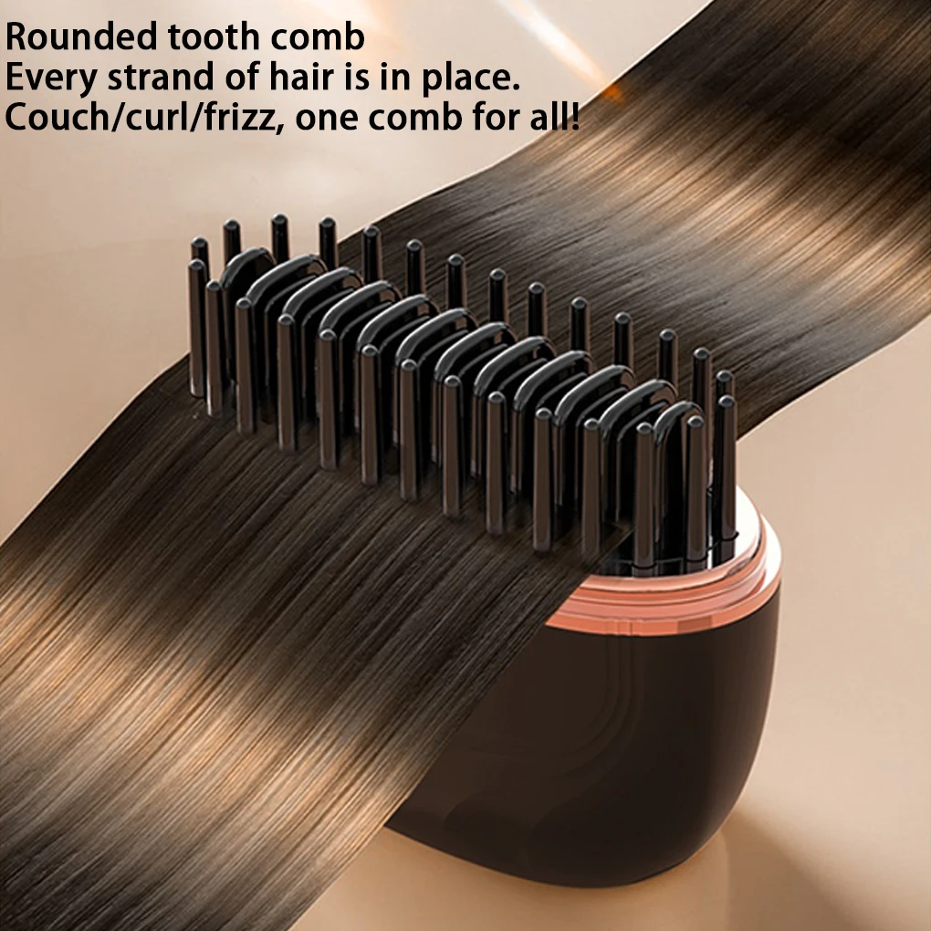 

Расческа для волос с беспроводной зарядкой, профессиональный выпрямляющий парикмахерский инструмент для домашнего использования, устройство для укладки длинных волос, увеличение объема