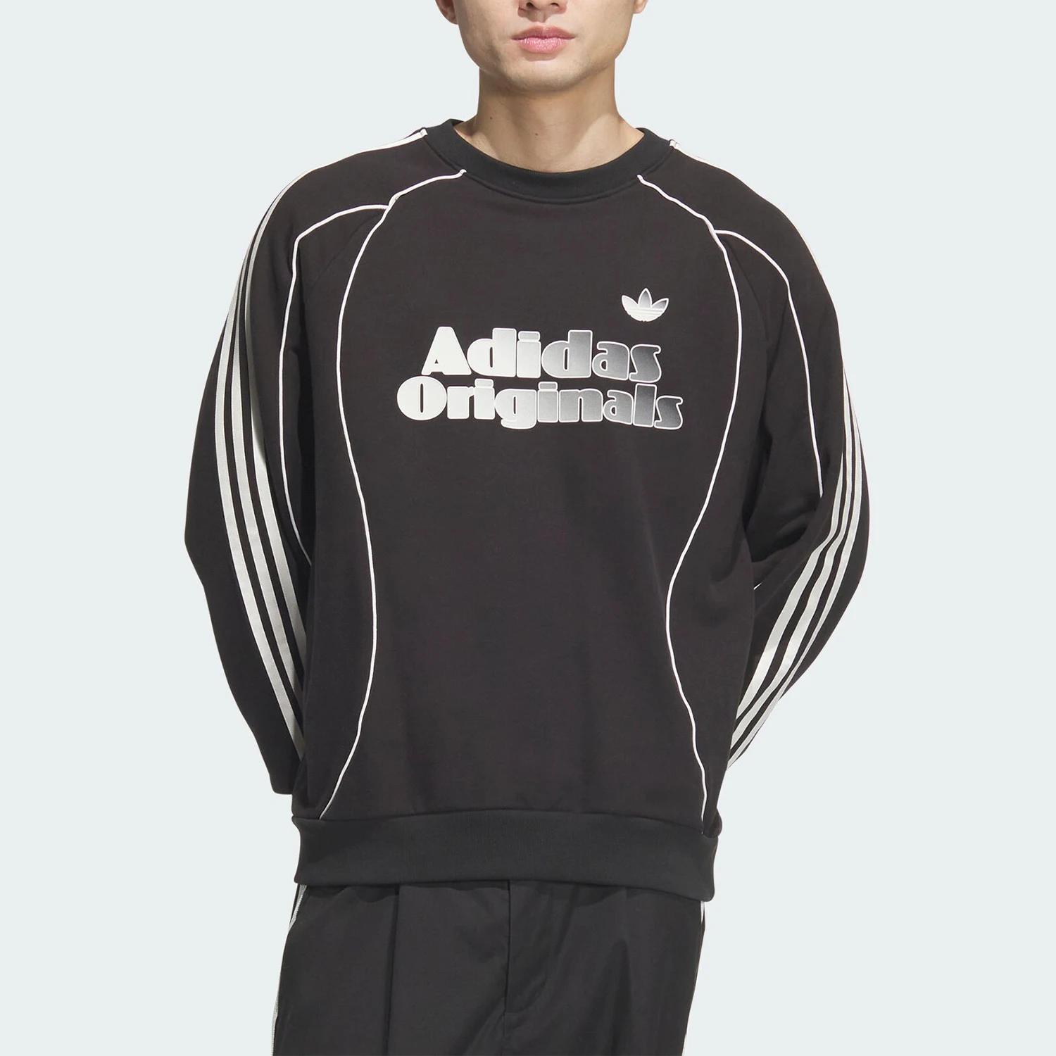 

Adidas genuine Three Stripes Men's Sport Patch Loose Fashion Sweatshirt JN3792