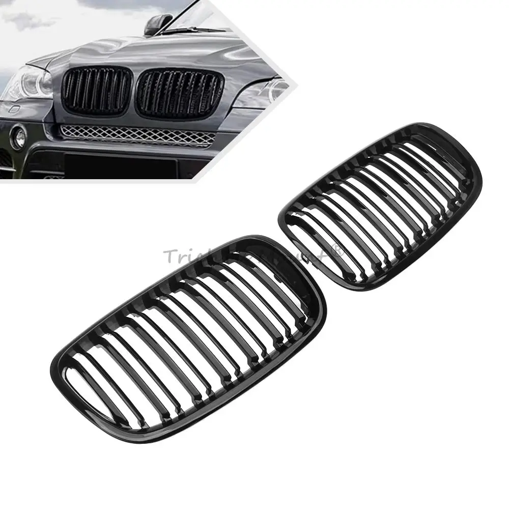 

For 2008-2014 BMW X6 E71 50i xDrive/35i xDrive/50iA xDrive/35iA xDrive/Active Hybrid Front Grill Grille ABS Plastic Glossy Black