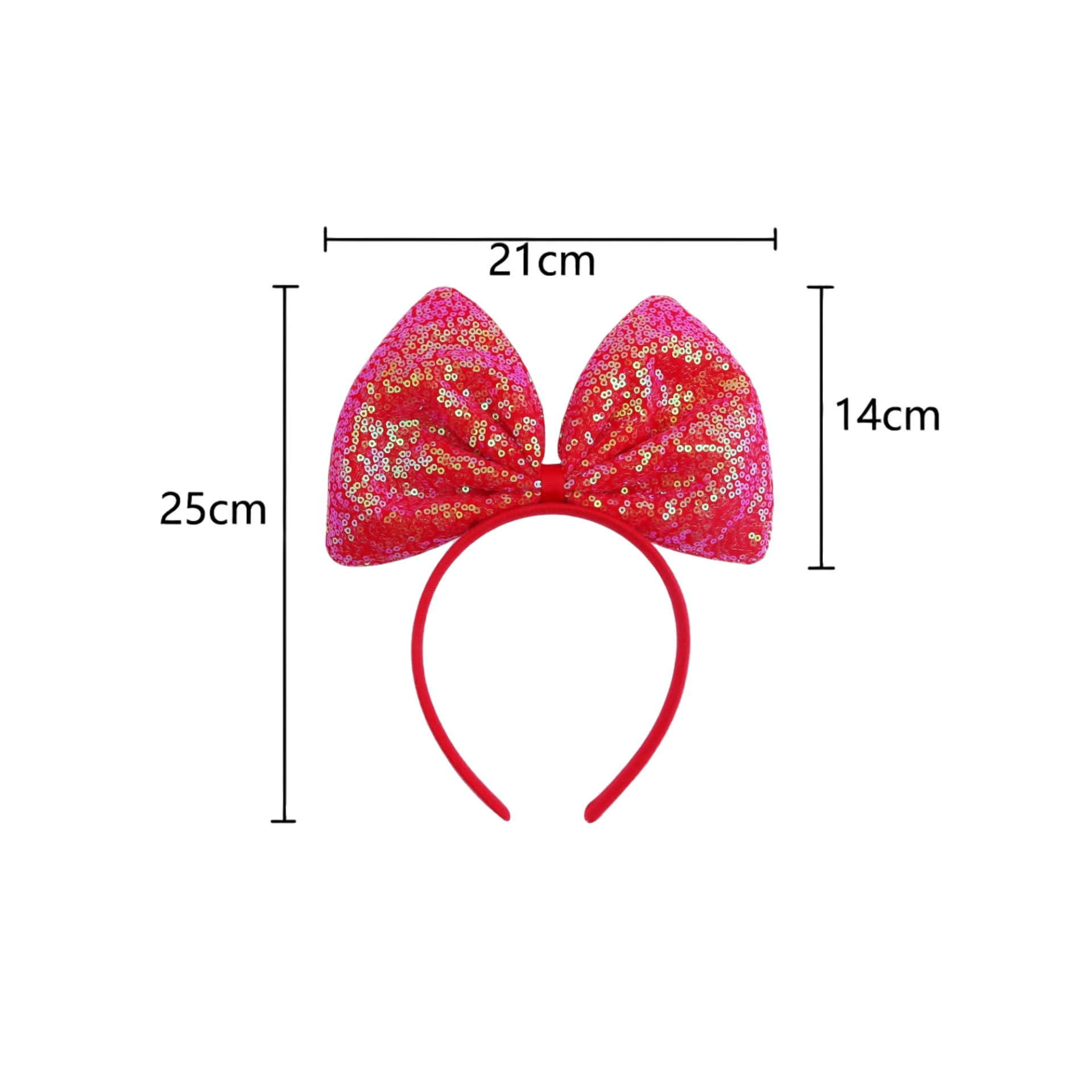 1 Stück Pferdeschleifen-Stirnbänder-Set, 6 Stück Bunte Glitzernde Haarbänder, Niedliche Kopfaccessoires für Mädchen, Perfekt für Partys & Verkleidungen – Detail 10