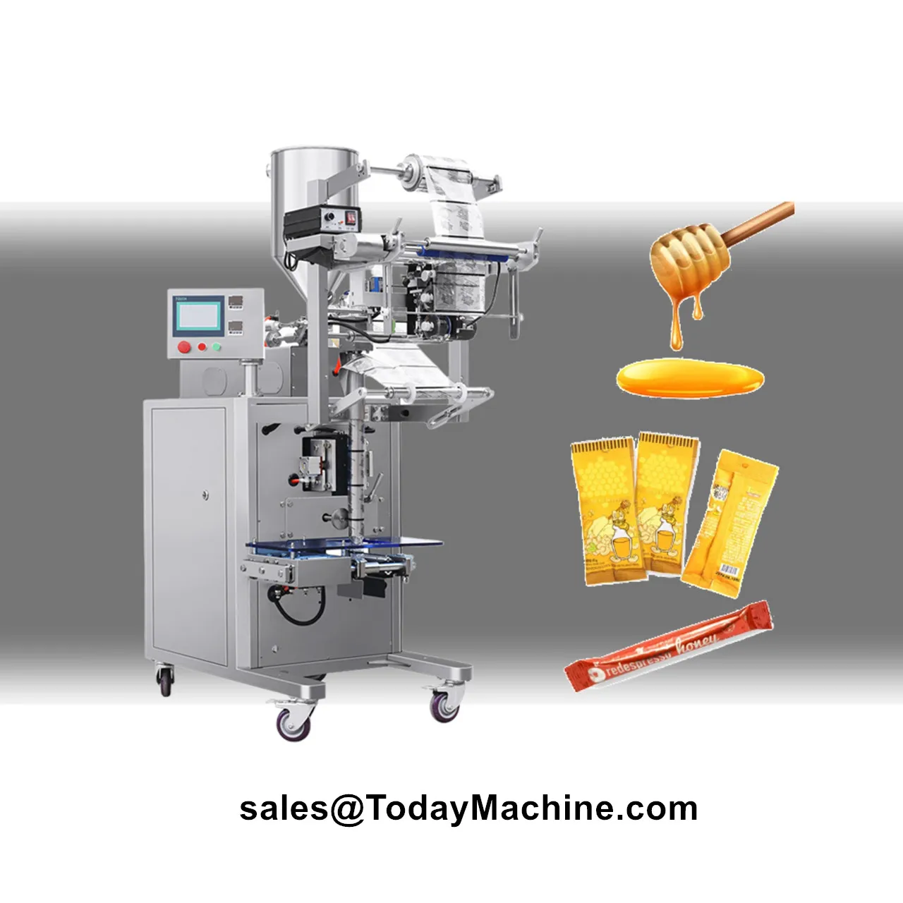 Automatic Tomato Paste Mayonnaise Jam Chocolate Sauce Ketchup Honey Stick Sachet Filling Sealing Packing Machine