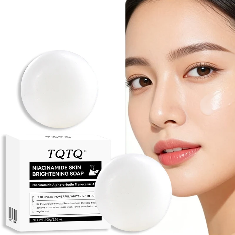 1/3/5Pcs Niacinamide Coconut Oil Face Oil-Control Mild Cleansing Soap Bar,Body Gentle Exfoliating Care Bath Soap,Even Skin Tone