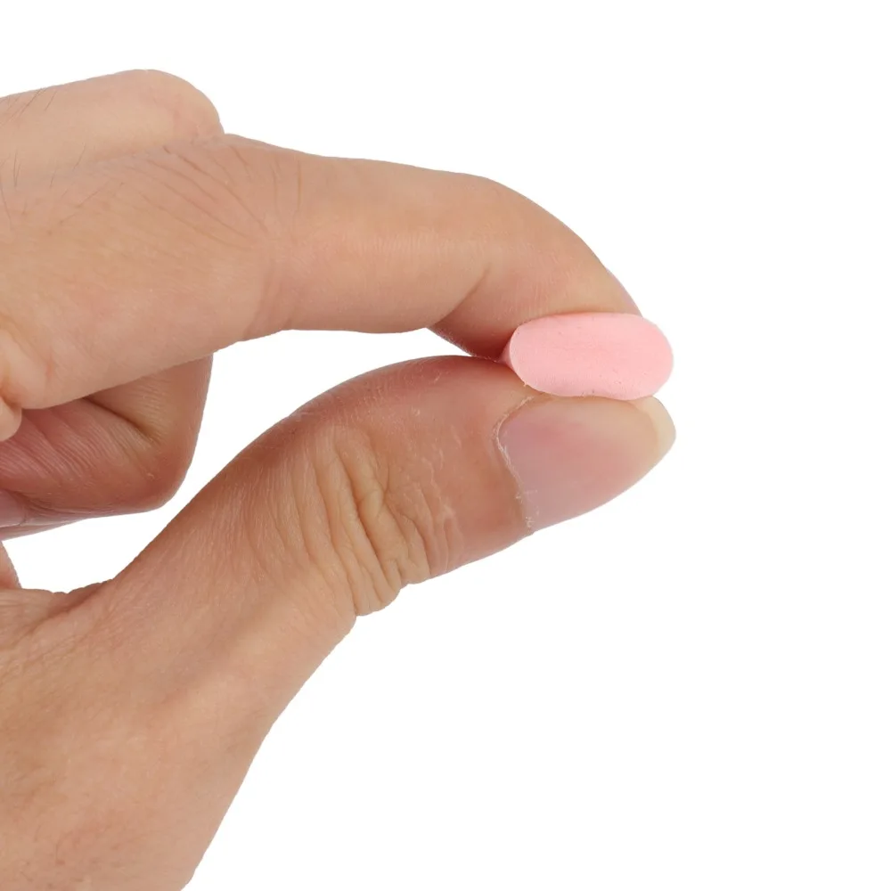 120Pcs Pink Slow Rebound Foam Ear Plugs Slow Rebound Sponge 2.5*1.3cm Noise Reduction Sleeping Earplugs