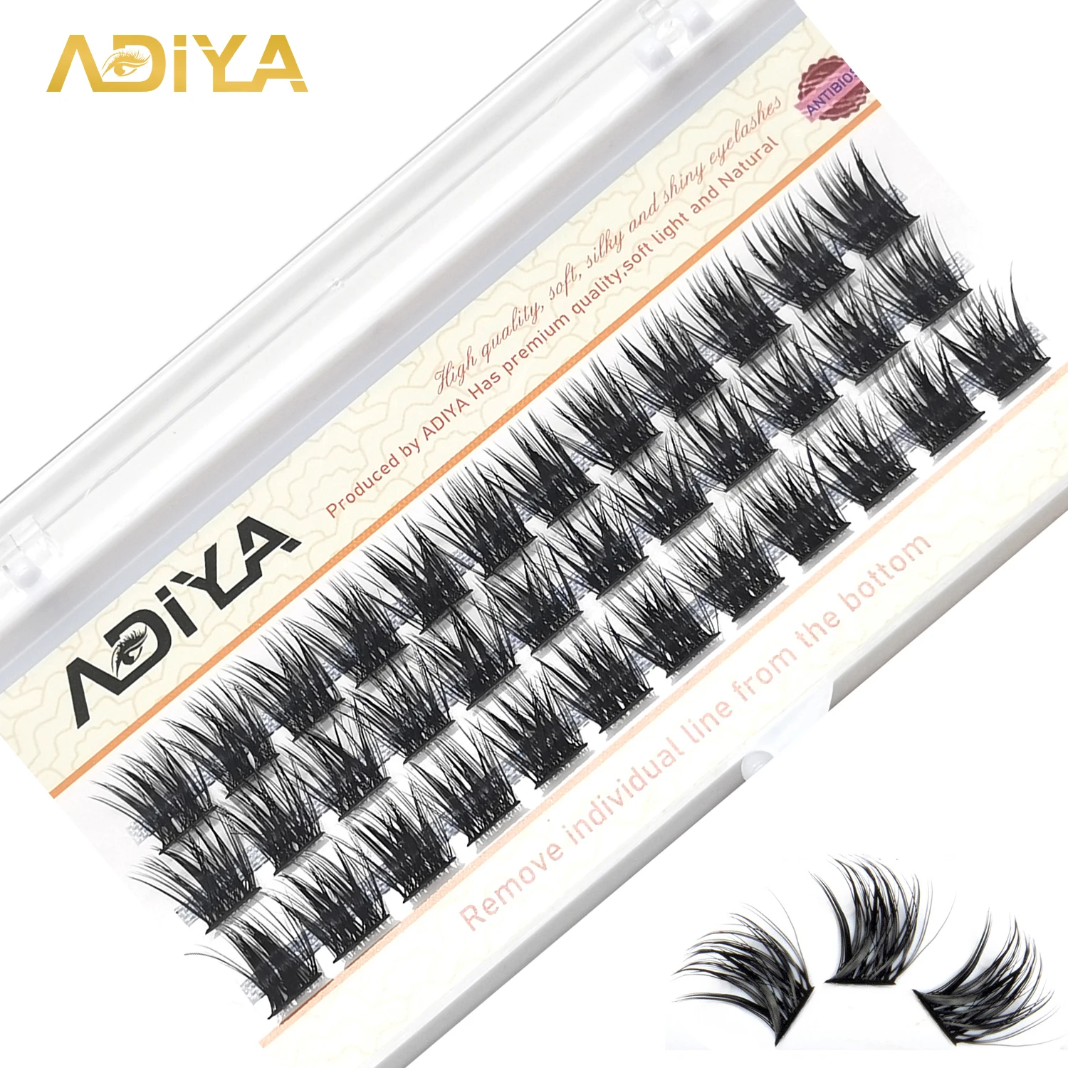 

10d/20d/30d/40d/50d Heat Bonded Premade Fans Cluster Lashes D Curl Faux Mink Premade Russian Volume Lash Extensions 8-15mm