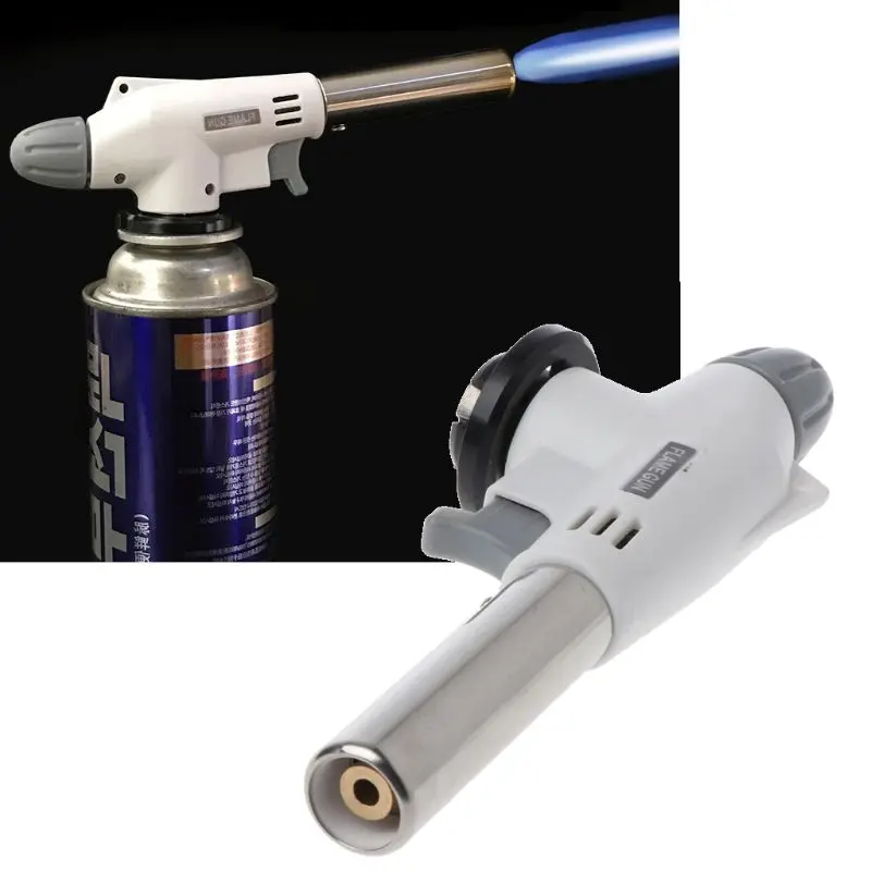 F92C Torch Кухонный удар зажигалки кулинарная кухня бутановая факел 360 ° 1350 ℃ Для приготовления кипящей воды на