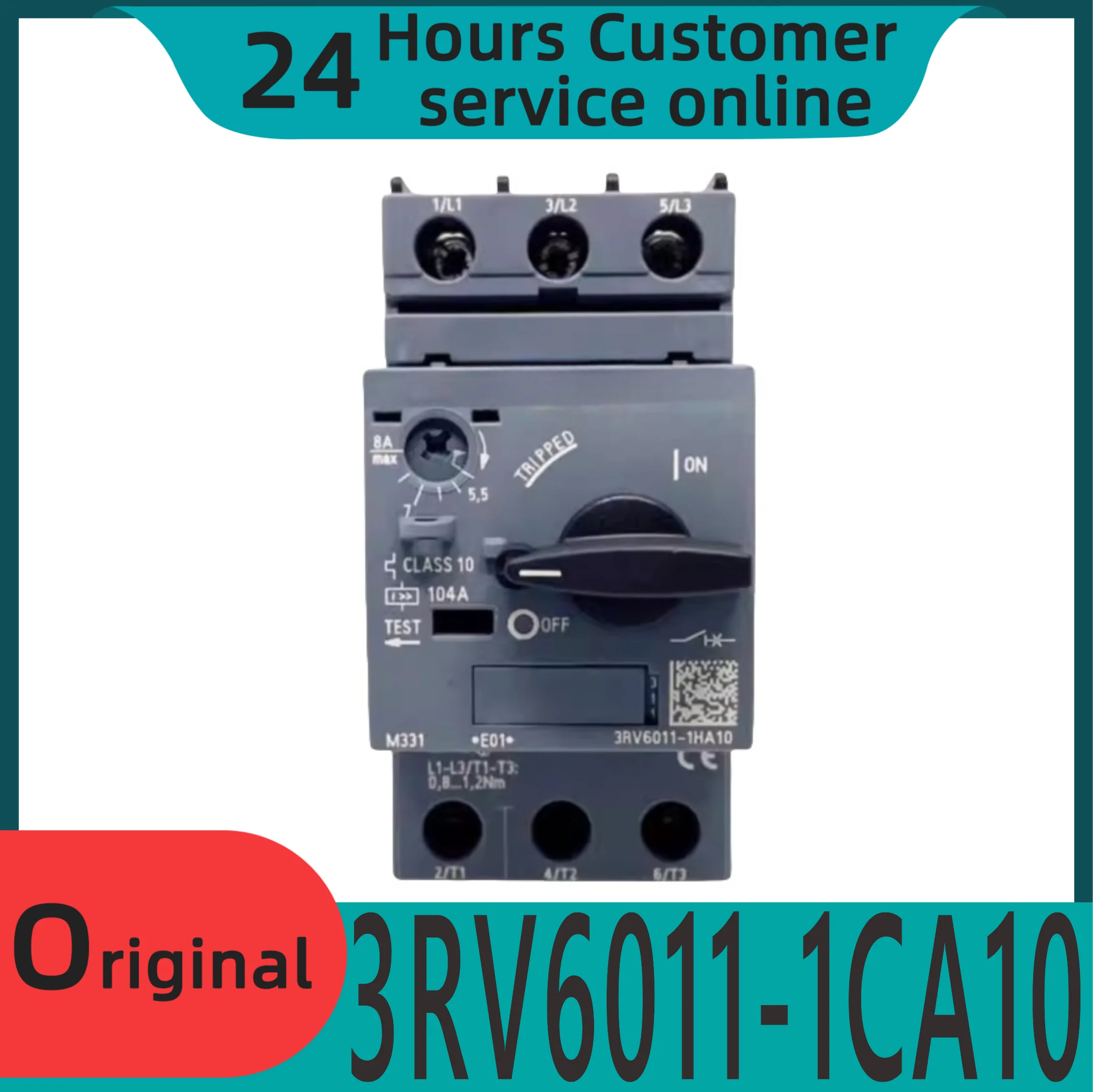 

New original motor protection circuit breaker 3RV6011-CA10 3RV6011-KA15 GA JA KA EA