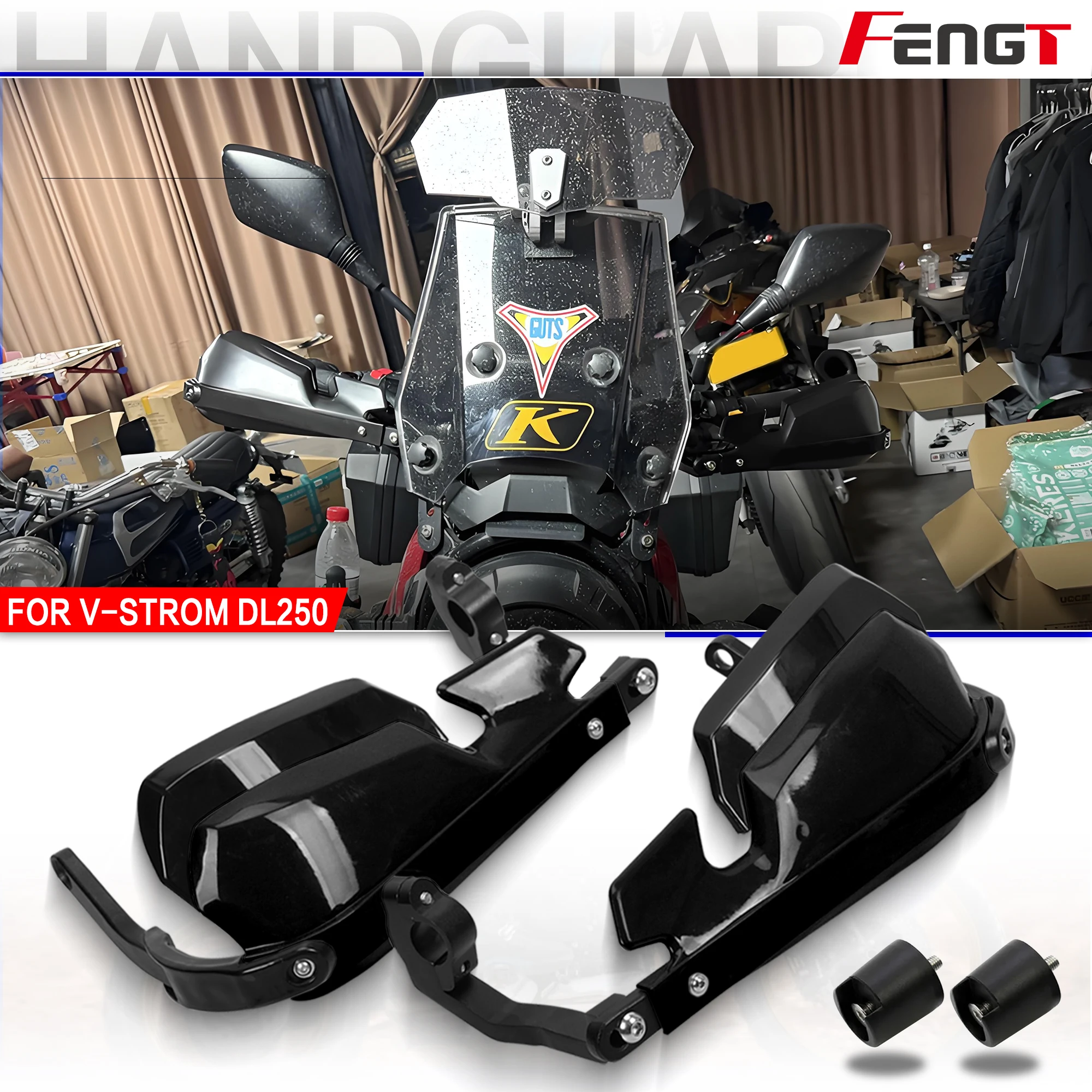 For SUZUKI DL250 V-Strom DL 250 VStrom VStrom250 GW250 Motorcycle New Aluminum Handguard Shield Handle Guard Protector Windshiel