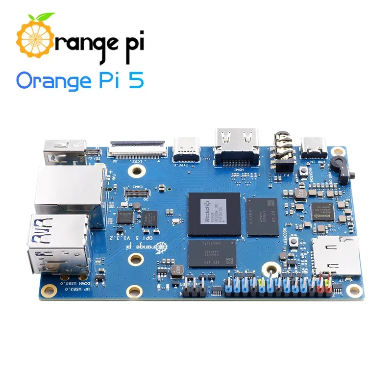 Oranje Pi 5 4 GB RK3588S PCIE-module Externe WiFi + BT, SSD Gigabit Ethernet Single Board Computer, Run Android Debian OS