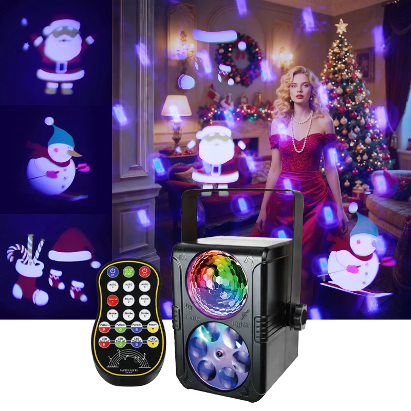 ضوء عرض LED بنمط عيد الميلاد مناسب لحفلات الهالوين والعطلات وغرف معيشة الأطفال وأضواء ديكور المنزل