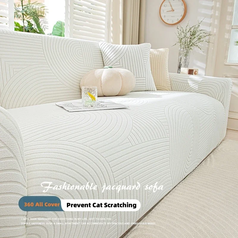 Adjustable Elastic Sofa Cover Velvet Armchair Protector Corner L Shape Stretch Couch Covers for Living Room  1/2/3/4 Seater