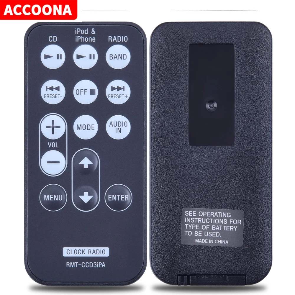 Новый пульт дистанционного управления RMT-CCD3iPA RMT-CCD3iPA для Sony ICF-CD3IP CD-радио Часы iPod
