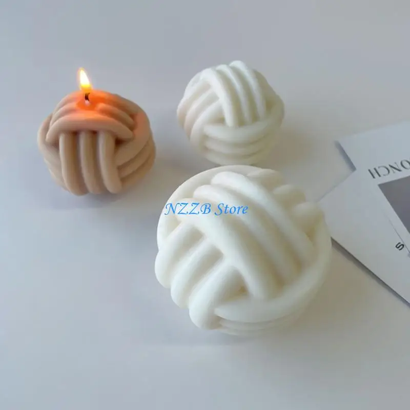 

T21F Silicone Craft Mould Hand-Making Molds Rope Knot Handmade Soap Mold