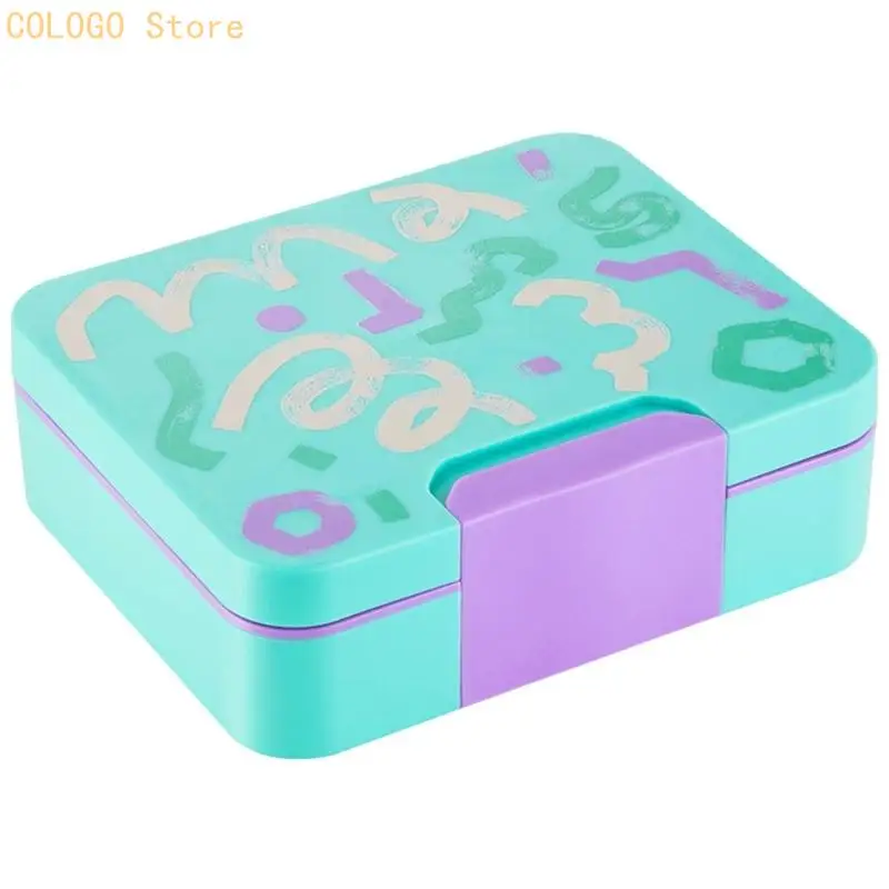 Lunch Box Set for Kids with 3 Compartments, Round Jar and Small Cup for School Lunch Carry and Daycare Use D0LD