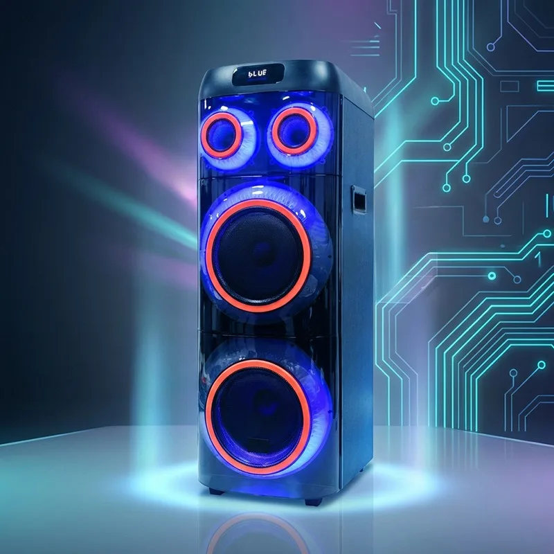 Dual 8-inch Bluetooth outdoor portable subwoofer party speaker high power subwoofer