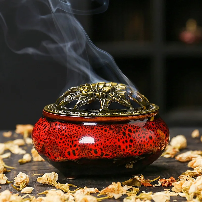 Gemischte Natürliche Rückfluss-Räucherkegel Rose Lavendel Aromatherapie zur Rauch- und Geruchsbeseitigung, Angstlinderung, Meditation und Duft – Detail 9