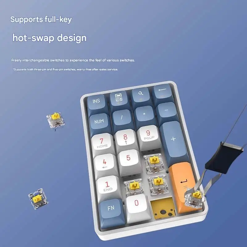 Aigo A18/N18ULTRA//N18MAX Wireless Mechanical Keyboard 2.4G Hot-swappable Charging Calculator Numeric Keypad Sensitive Gift - view 3