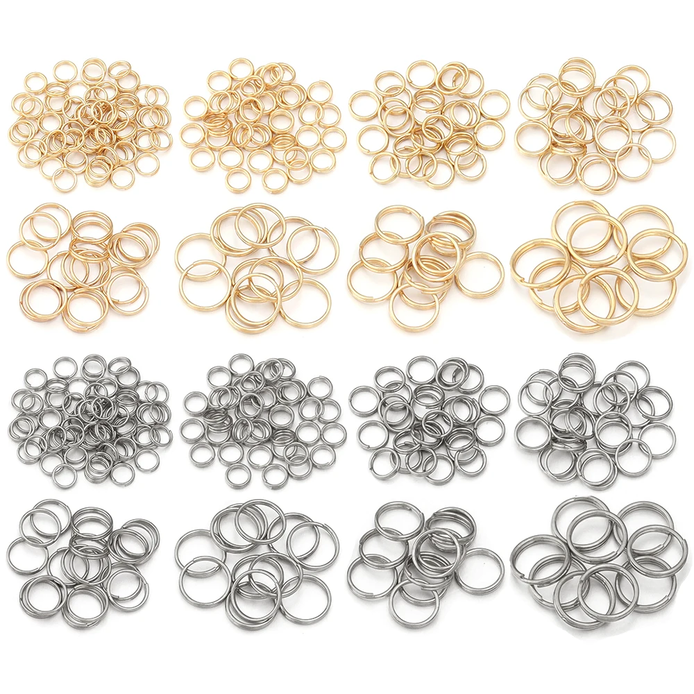 100pcs Stainless Steel Open Jump Rings for DIY