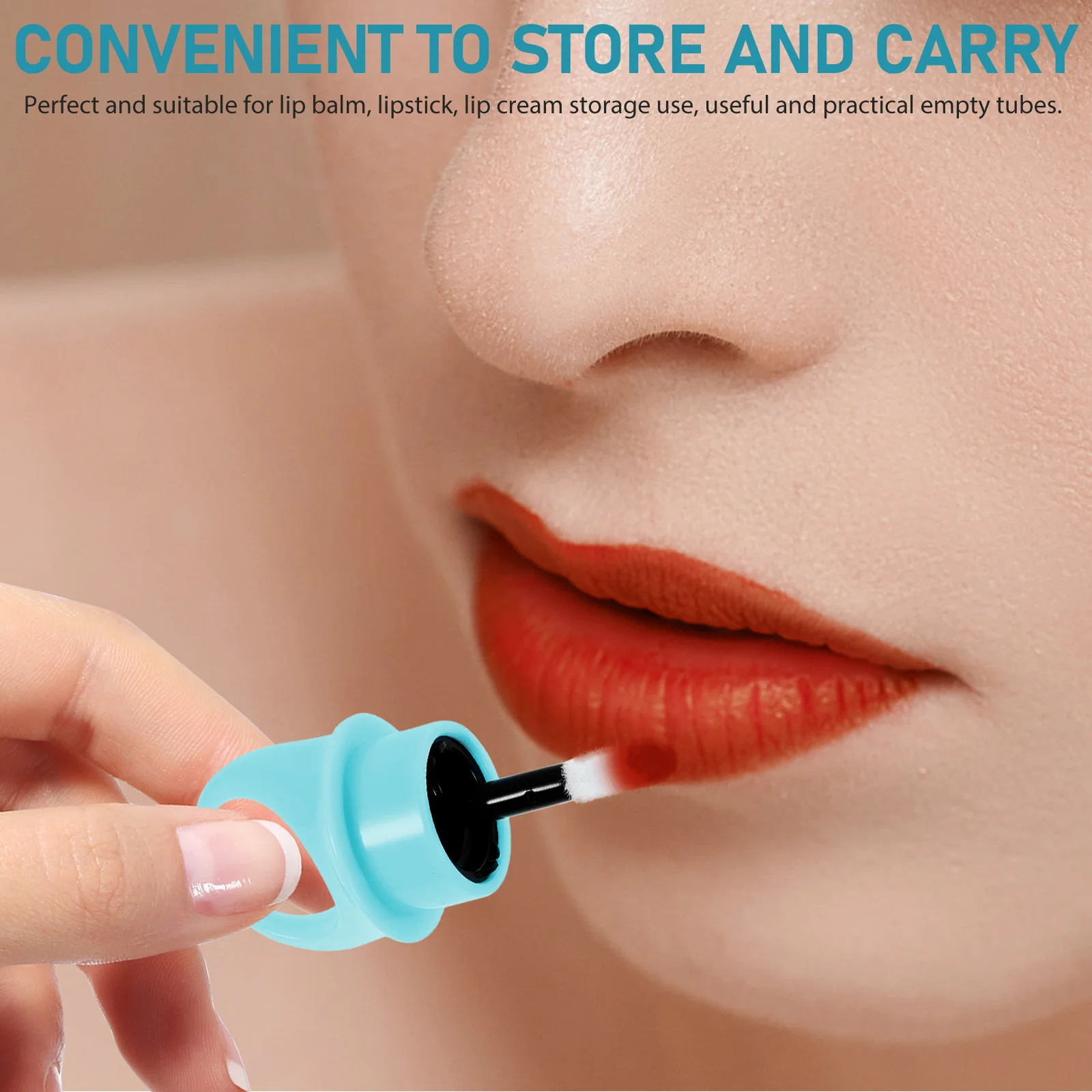 12 stücke Leere Lip Gloss Rohre Wiederverwendbare Lip Ring Form Balsam Behälter Für Diy Lippenstift Creme Lagerung Tragbare Kunststoff