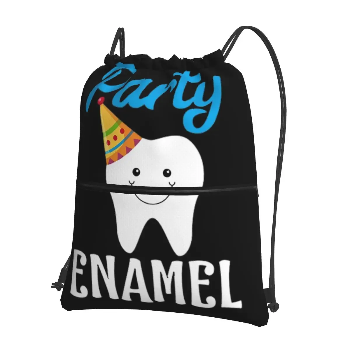 Party Enamel Funny Dentist Gift Portable Backpacks Drawstring Bag Drawstring Bundle Pocket Book Bags For Travel Sport Man Woman