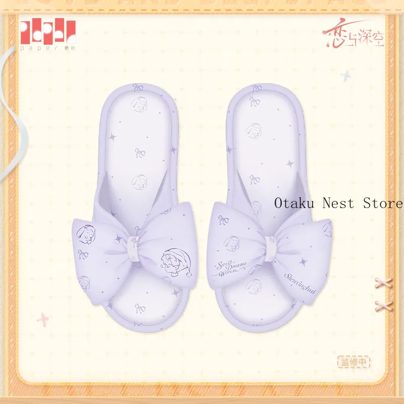 Anime love and deepspace rafayel sylus zayne caleb xavier Slippers Home Indoor Shoes Soft  Bedroom Footwear Cosplay Gift