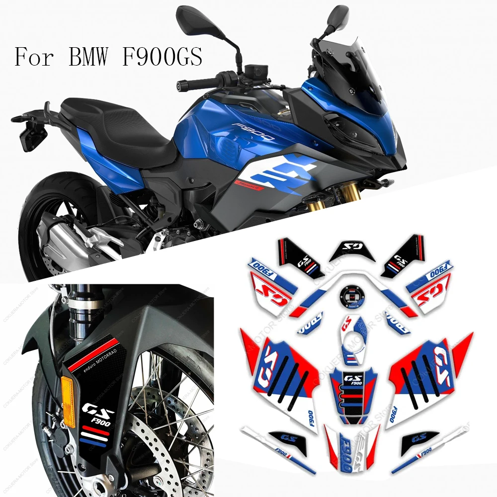 

Motorcycle Accessories Waterproof Protective Sticker Tank Pad Sticker Kit 3D Resin Protective Sticker For BMW F900GS F 900 GS