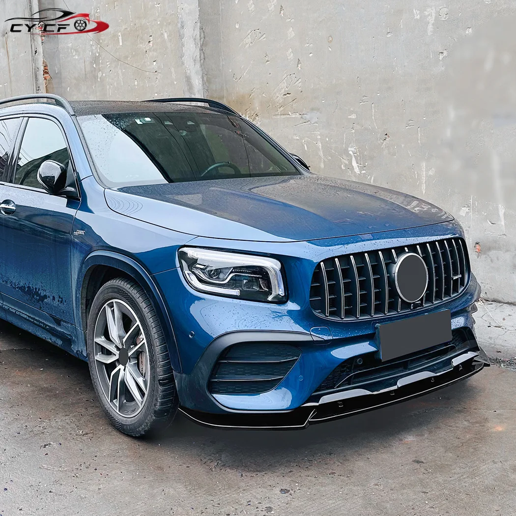 Car Front Bumper Lip Front Shovel Guard Spoiler For Mercedes Benz GLB X247 pre 2020-2023 GLB180 200 220 GLB35 AMG Sport Edition