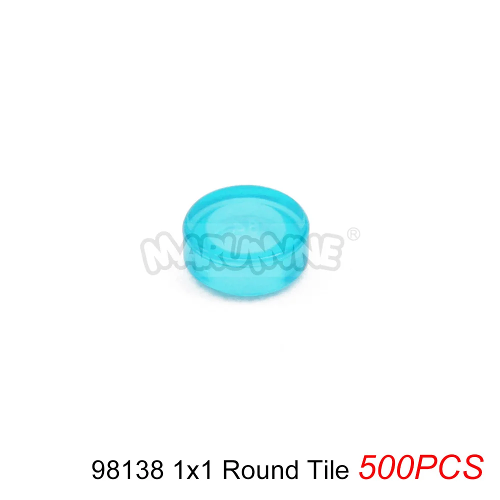MARUMINE Transparente MOC Bausteine Ziegelteile Fliesenplatten Zubehör Kompatibel mit 98138 3070 3069 3023 3024 2431