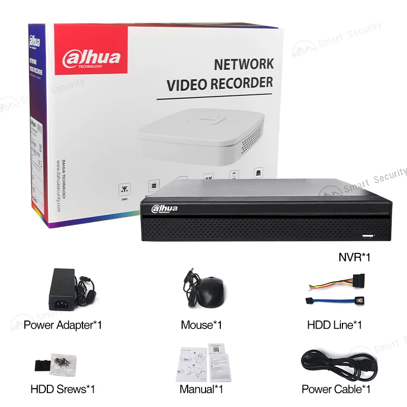 Imagem -06 - Dahua-nvr Rede ip Câmera Sistema 1hdd Lite Gravador de Vídeo Poe Preto Canais 4k Canais Etpz Smd Nvr4104hs-p4ks3 Nvr4108hs8p-4ks3