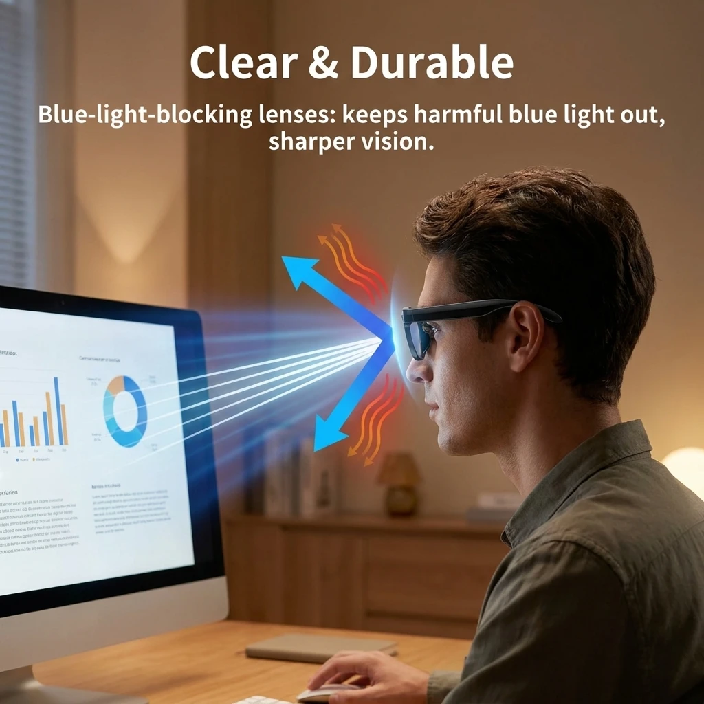 2026 AI Smart Glasses with 800 - Audio Music Arabic ulasan dan harga