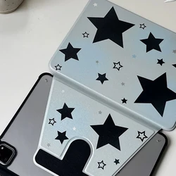Protective Case for IPad 10.2 8th 9th Gen IPad Air 5 Air 4 10.9 Blue Star 360 Degree Rotation Smart Cover Ipad 2017 2018 9.7inch