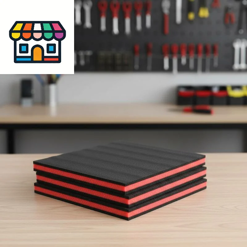 3Pcs High Density Foam Inserts for Toolbox Custom Cuttable Liner Pads for Tool Box Organization and Shock Absorption