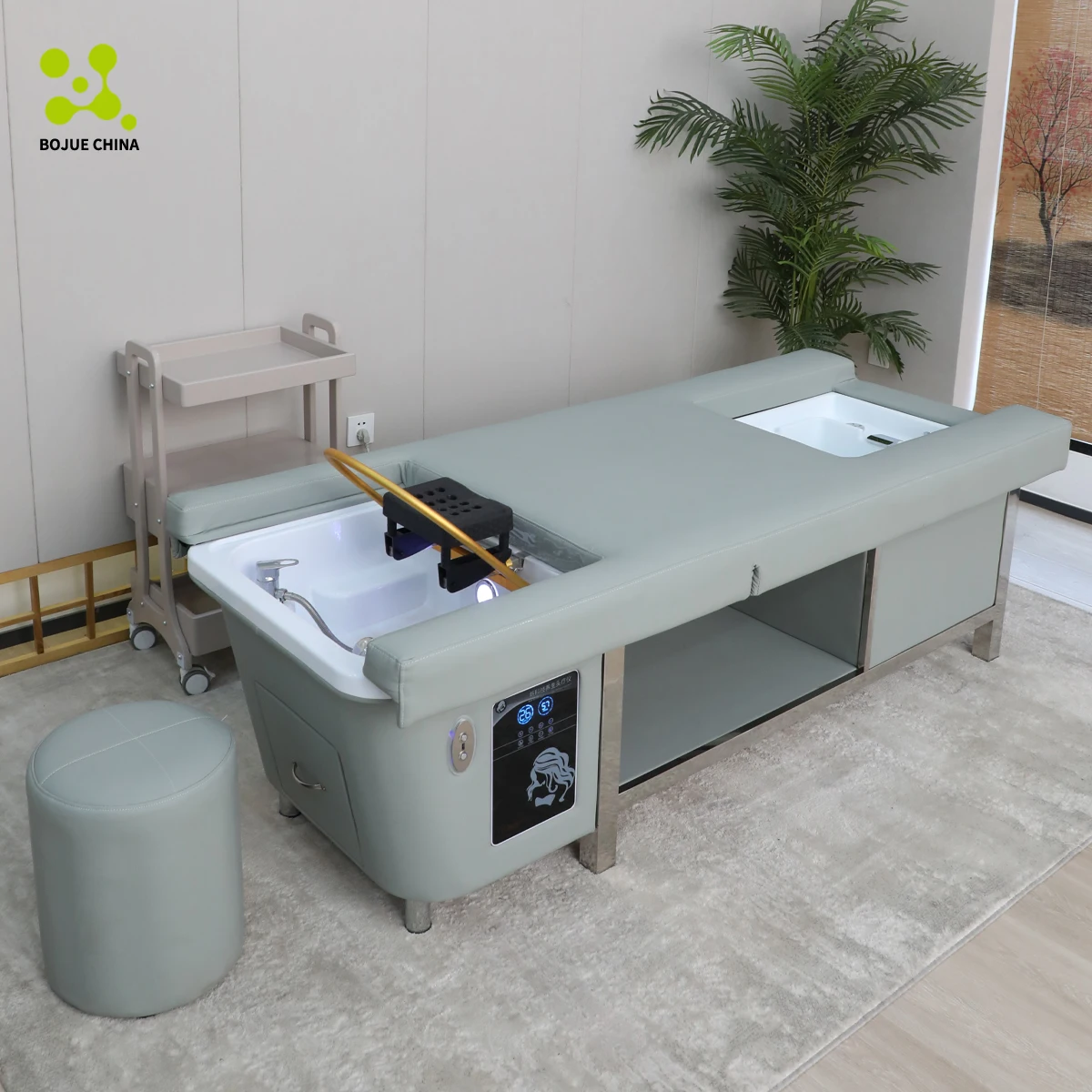 

HeadSpa Мойка Электрическая спинка Подъемник для мытья волос Голова Спа Массажный стол Салон красоты Шампунь Кровать с водотерапией