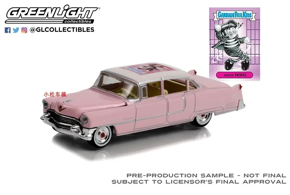 1: 64 Hound Doug-1955 Cadillac Fleetwood Series 60, литая под давлением модель автомобиля из металлического сплава, игрушки для коллекции подарков