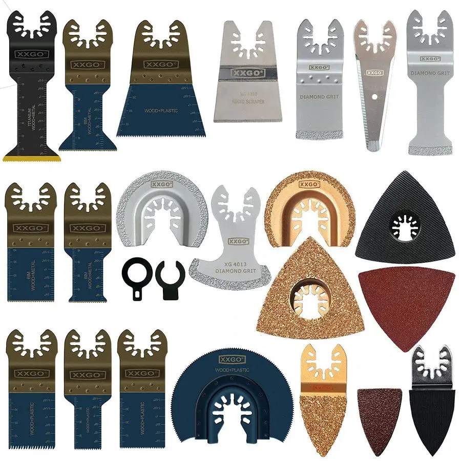 

120 Pcs Oscillating Multitool Blades Accessories Kits Compatible with Bosch, Chicago, Craftsman, Dremel, Fein, Harbor Freight, M
