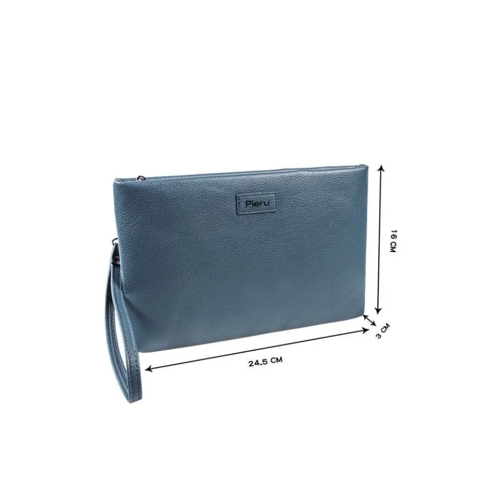 Multifunctional File Folder Bag New Large Capacity Soft Leather Texture Coin Purse Clemence Business Package