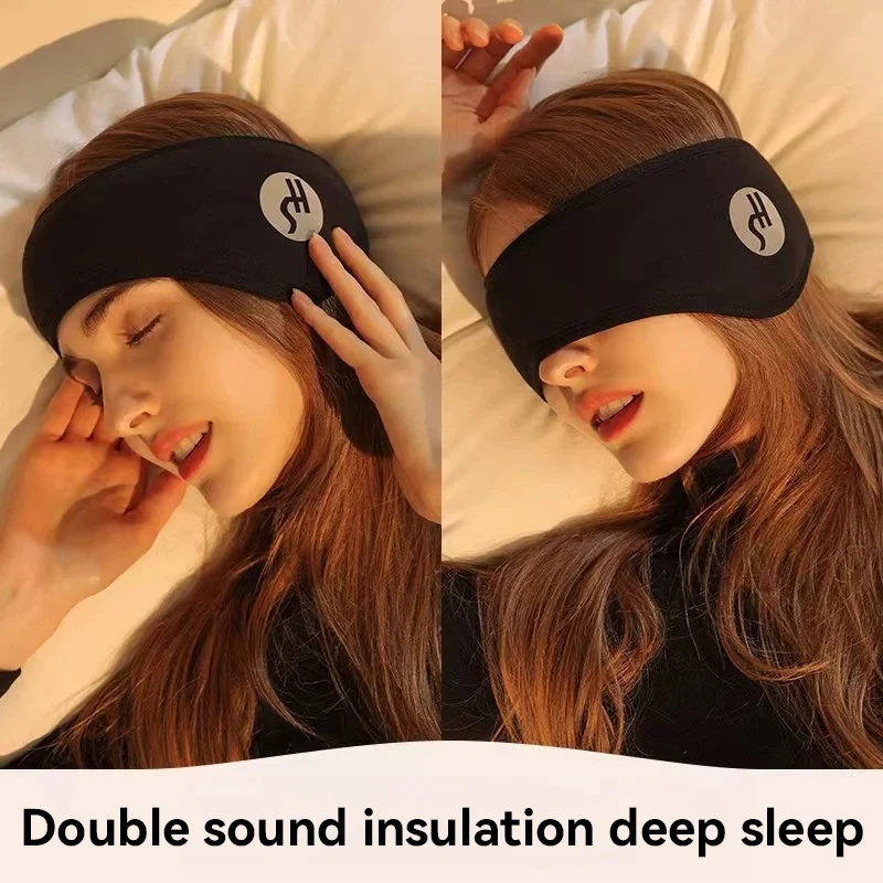 Soundproof Light Blocking Earmuffs Sleeping Unisex Ear Warmer Student Head Band Ski Ear Muff Earplug Headband Hair Band Eyes Ban