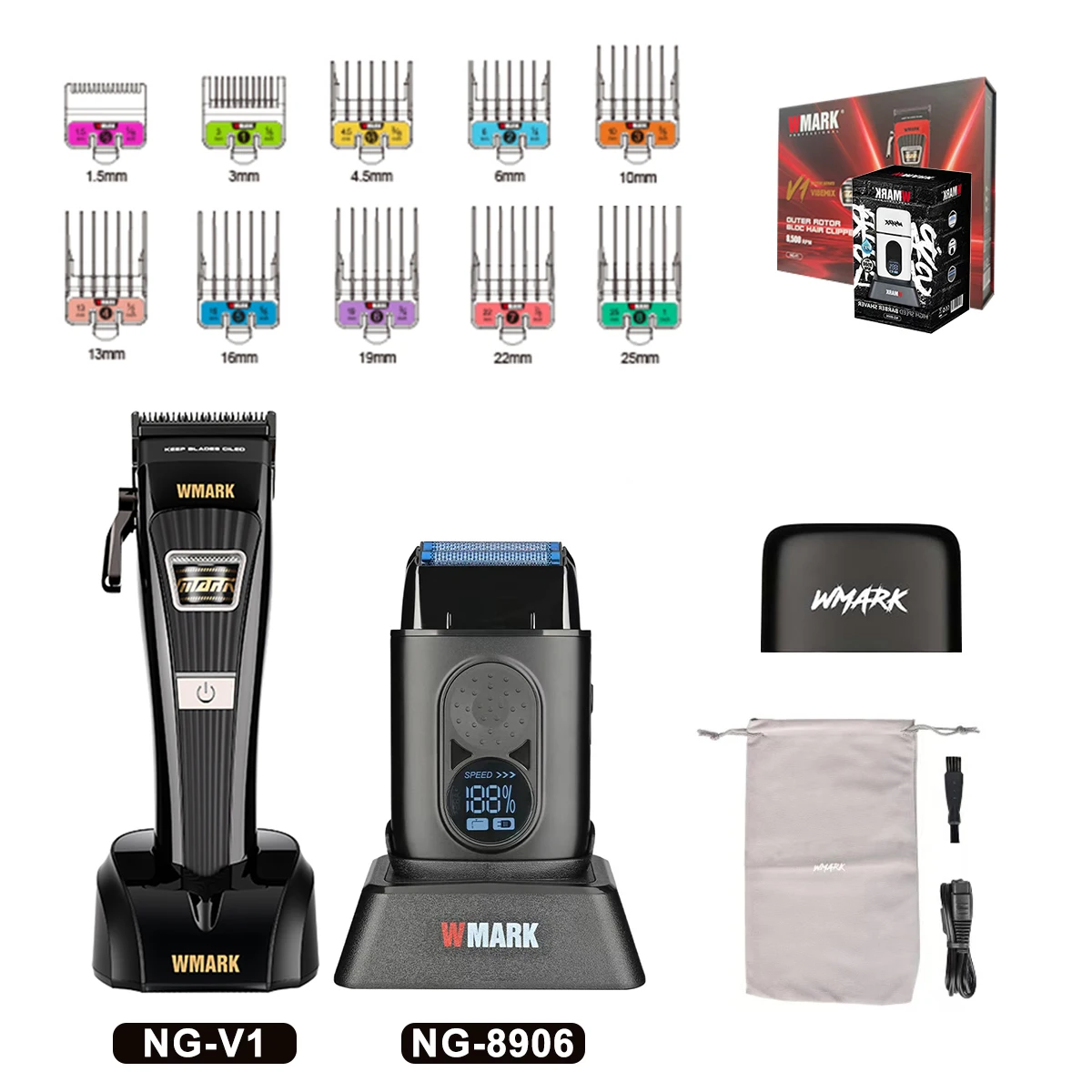 WMARK NG-V1 VT1 Professional Hair Clipper Kit for Men External