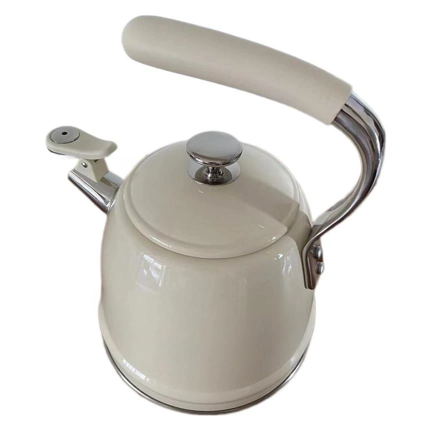 Retro whistle kettle immortal steel kettle induction cooker open flame can be heated by electricity