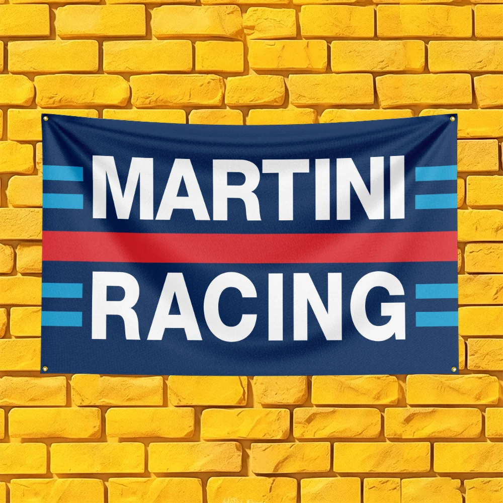 Martini Williams F1 Racing Livery Style Sportscar Flag 3x5 FT Polyester Banner For Pit Garage Wall Decor Speed Fan Gift