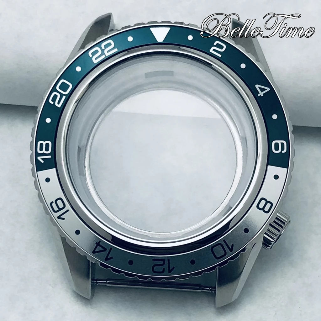 High-Quality 44mm 904L Stainless Steel Sport Collection Watch Case GS Case Fit NH34 NH35 NH36 NH38 Movement Watch Accessories