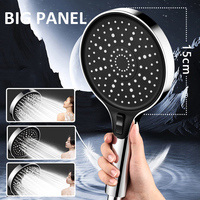 15CM Big Panel Large Flow Shower Head High Pressure 3 Modes Portable Water Saving Spray Rainfall Showerhead Bathroom Accessories