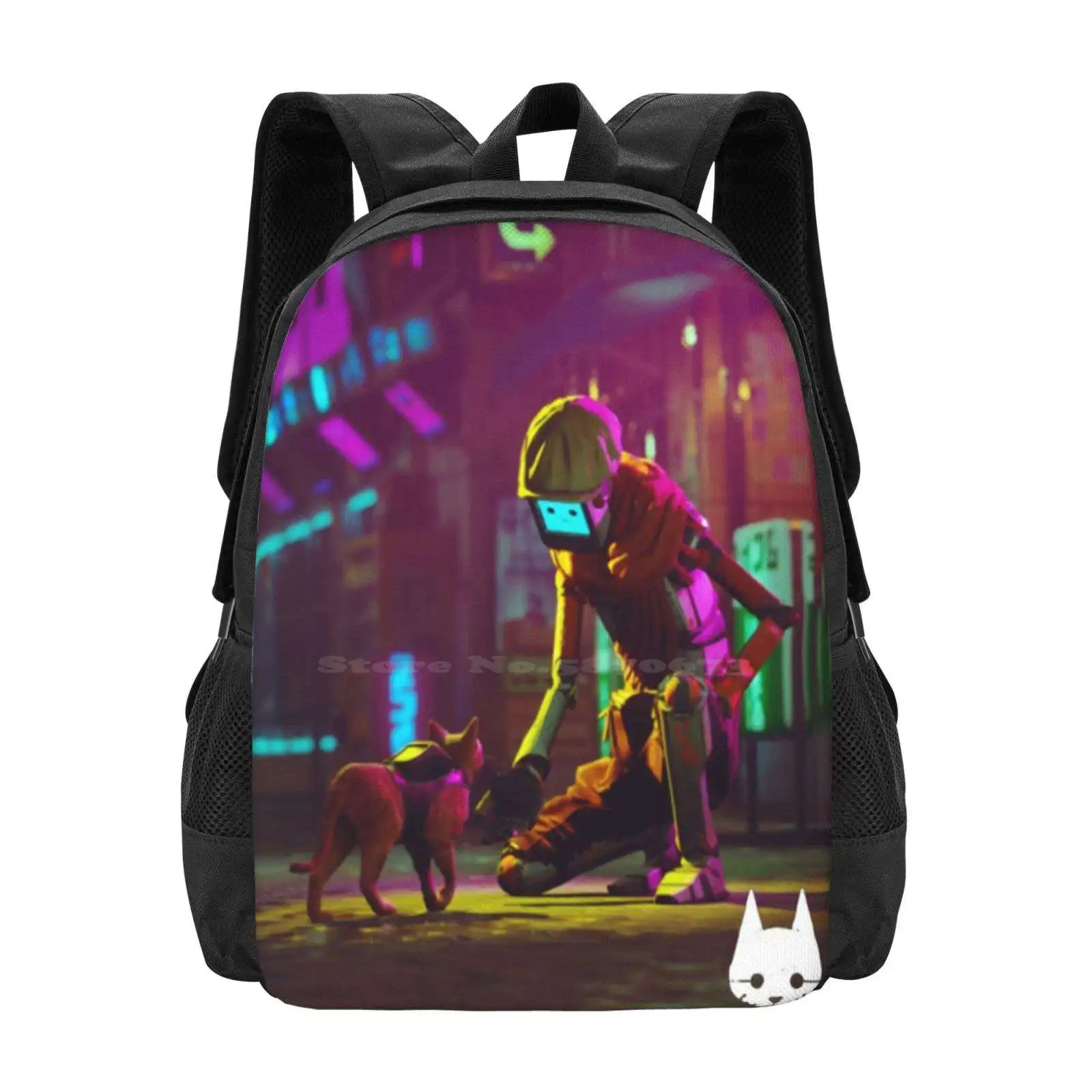 Stray Game (6) Hot Sale Schoolbag Backpack Fashion Bags Stray Cat Game Stray Cat Stray The Cat Game Stray Game Does The Cat Die