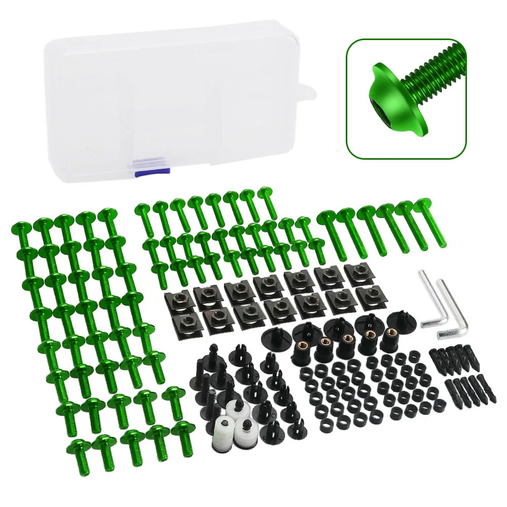 

For Kawasaki Z1000/SX Z900/RS Z800 Z750 ZX10R ZX6R Z250 Motorcycle Parts Fairing Bolt Kit Windscreen Screws Colorful Fasteners